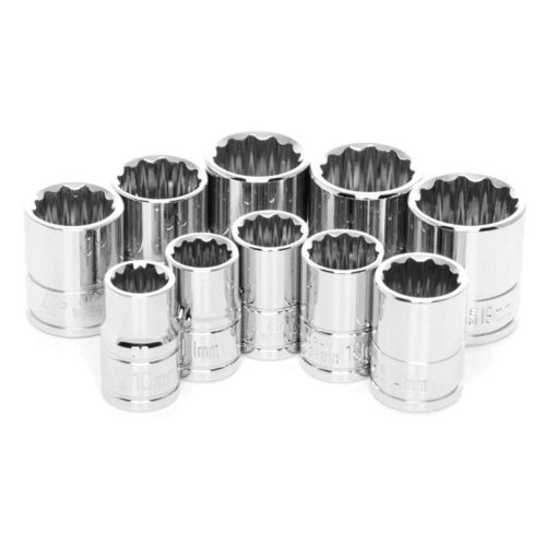 Performance tool w38800 socket socket-10 pc 3/8'' dr 12pt mm set