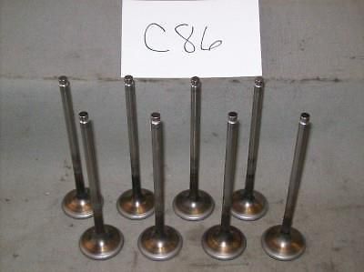 Nascar (8) titanium exhaust valves 1.580 x 5.685 x 7mm  -100412(c86)