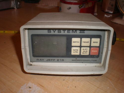 Ray jefferson depth speed temp ray jeff 215 system iii - head &amp; cable - vintage