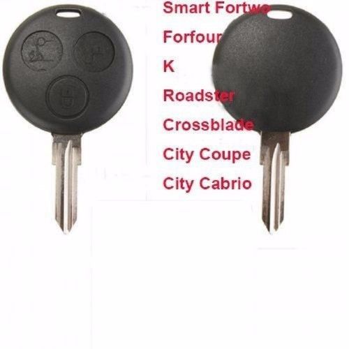 Remote key 3 button 433mhz with chip for smart fortwo forfour city