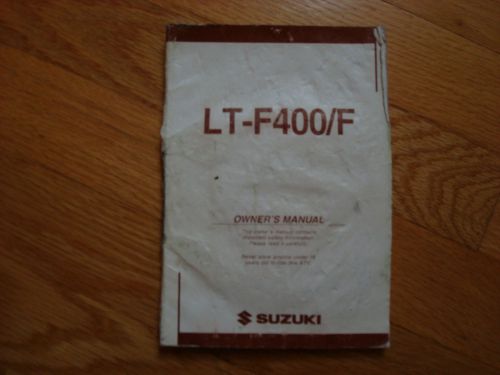 Suzuki (lt-f400/f) owner's manual