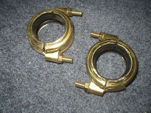 Pair  of new  allegheny mark ii 2" steel couplings,  zinc plated  buna gasket