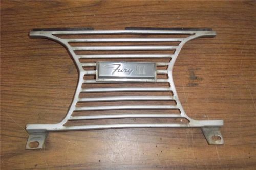 1966 plymouth fury center grille original nice straight mopar trim nice iii 3