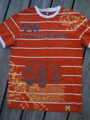 **vw bus lovers** "vw transporter" haynes shirt, mens meduim, very cool!! look!!