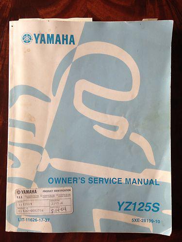 Yamaha yz125s service manual