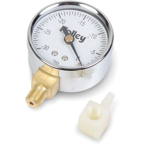 Find Holley analog Mechanical Vacuum Gauge 2 1/16" Dia White Face 26