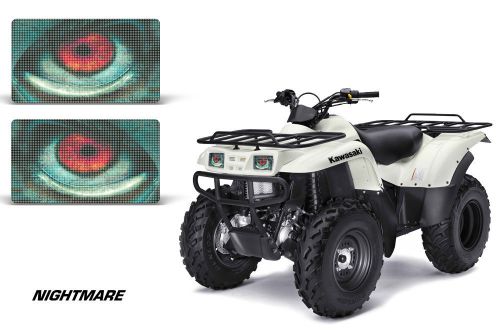 Amr racing kawasaki prairie 360 quad headlight eyes atv graphics all years night