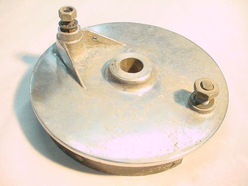 Bsa b44 b25 triumph tr25w rear brake plate with shoes part number 68-6130 cast i