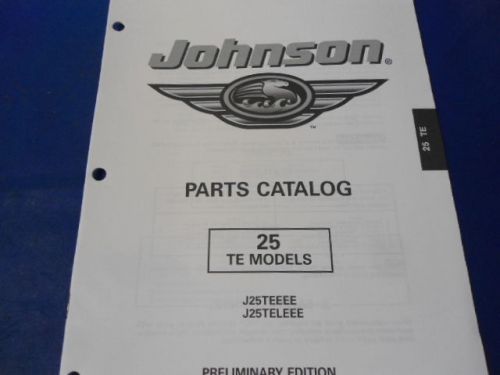 1998  johnson parts catalog , 25 te models