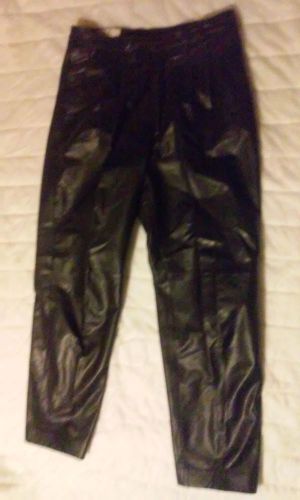 4 openers black leather motorcycle pants biker riding womens 32" x 29"