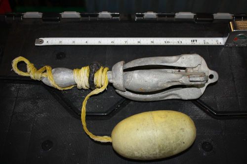 Vintage foldable anchor folding, grapnel, anchor vintage 12" long