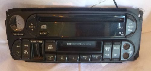 98-01 dodge chrysler jeep radio cd cassette face plate replacement p56038623af