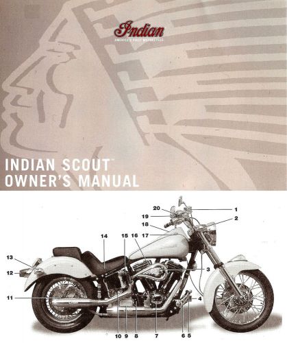 2000 indian scout motorcycle owners manual -indian scout