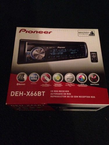 Pioneer ipod iphone bluetooth deh-x66bt cd rds receiver mixtrax