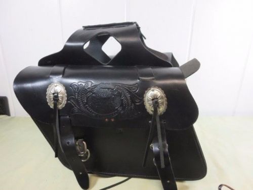 Harley hard genuine leather saddle bags