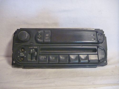 02-06 dodge caravan durango ram radio cd face plate p05064354aj fp102