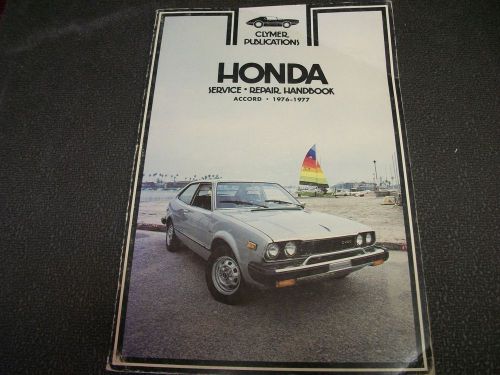 Clymer service repair manual a228 honda 1976-1977 accord