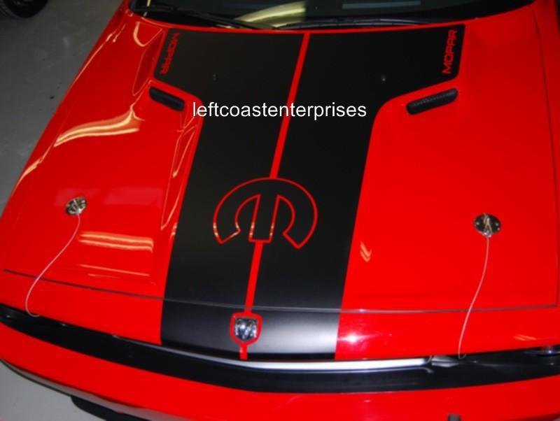 Dodge challenger mopar 08-13 tapered hood stripes & bumper to bumper stripes,new