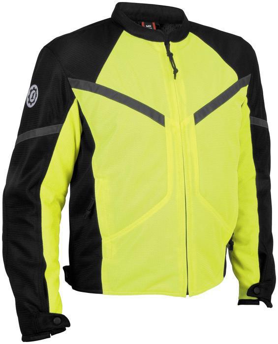 Firstgear rush mesh motorcycle jacket day-glo/black 2xl/xx-large tall