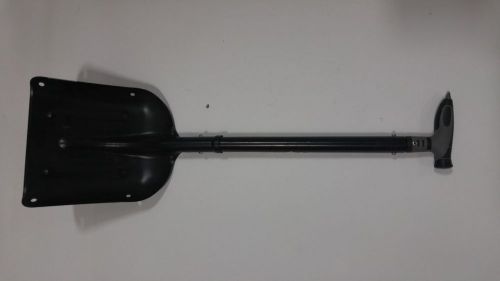 Hmk black 13&#034;-24&#034; extension aluminum snow shovel w/pick handle and compass