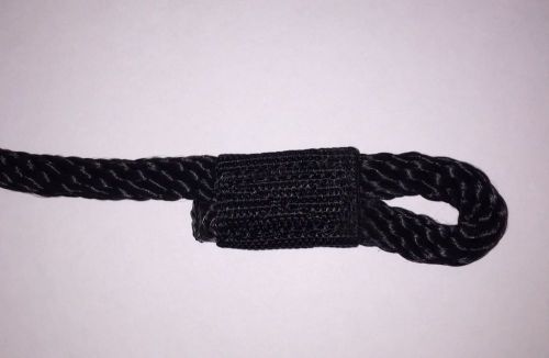 Upnorthproducts black marine fender line -sold in pairs- 3/8" x 5'- made in usa