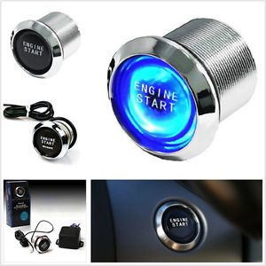 Car offroad keyless engine ignition blue led power starter push button switch