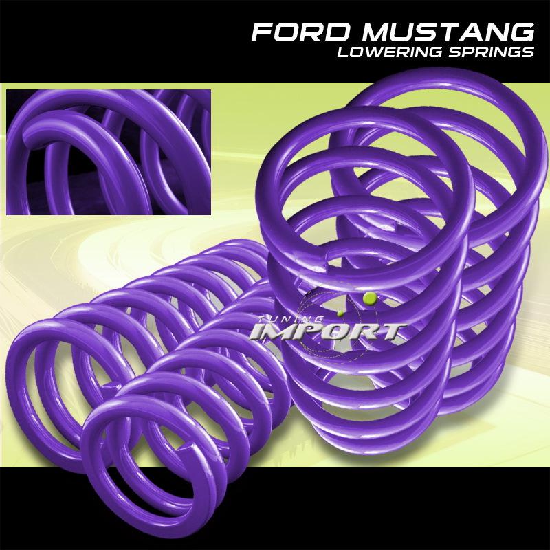 Ford mustang v6 v8 front rear lowering springs adjustable performance upgrade