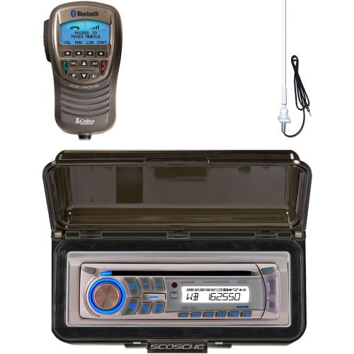 Find Dual AM400W CD USB AUX Marine Radio, Bluetooth Handset, Antenna, Radio Cover in Monsey, New