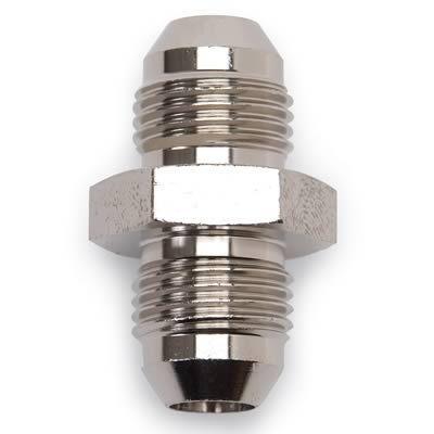 Russell fitting coupler straight male -8 an to male -8 an aluminum nickel plated