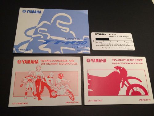 Genuine yamaha owner's manual for tt-r50 2008 lit-11626-21-24