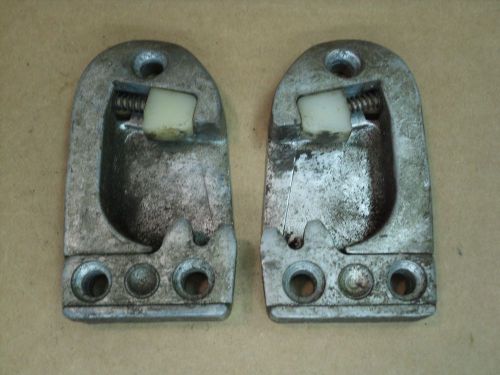 1 pair of original 1956 chevy door striker plates