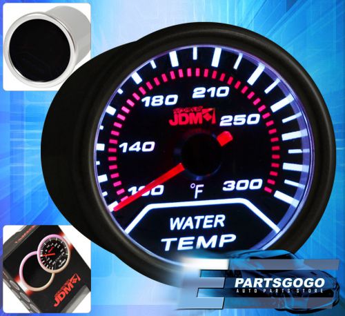 Universal 2&#034; 52mm jdm water temperature gauge smoked tint fahrenheit mesurement