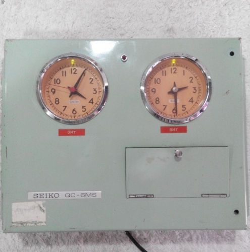 Seiko master clock model qc-6ms made in japan. serial no:01878