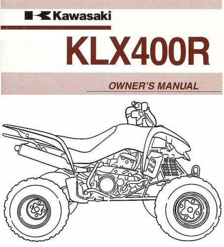 2003 kawasaki kfx400 atv owners manual -kfx 400 atv-kfx400 atv-kawasaki