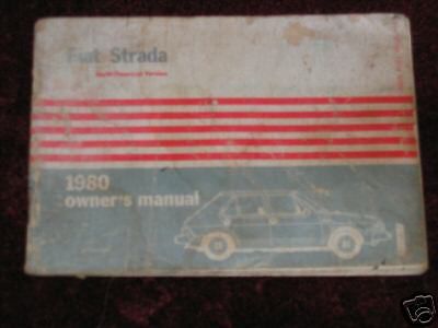 1980 fiat strada owners manual owner&#039;s 80