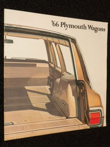 1966 plymouth wagons original sales literature brochure fury belvedere valiant