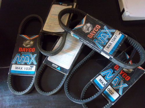 Lot of 6 nos dayco max snowmobile parts drive belts yamaha arctic cat