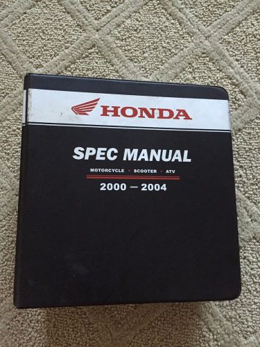 Honda 2000-2004 motorcycle scooter atv spec manual