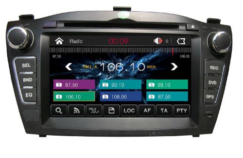 Car dvd player gps navigation system radio headunit tv for hyundai ix35 tucson