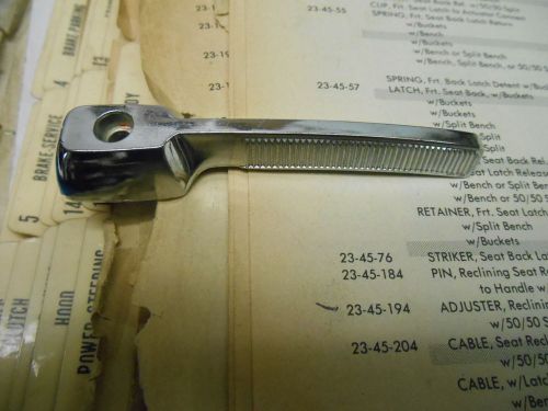 Nos mopar seat recliner handle - 1976-77 asp/vol/chg/cord/fury - p/n 4018076
