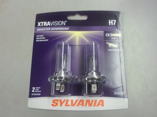 Sylvania xtravision xtra vision h7 - set of 2 brand new bulbs