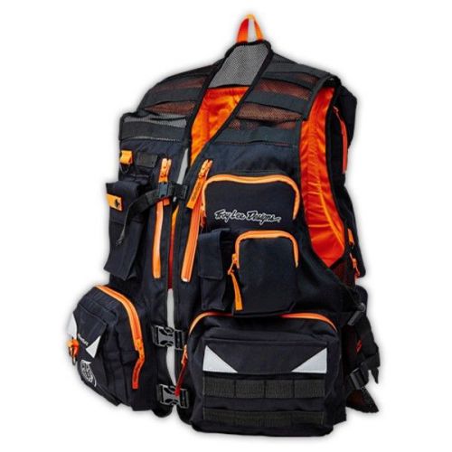 Troy lee designs adventure transfer mens vest black/orange