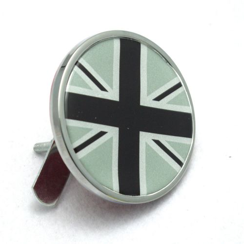 Black union jack front emblem badge for mini cooper clubman jwc countryman
