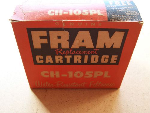 Vintage fram ch105pl cannister / cartridge type oil filter