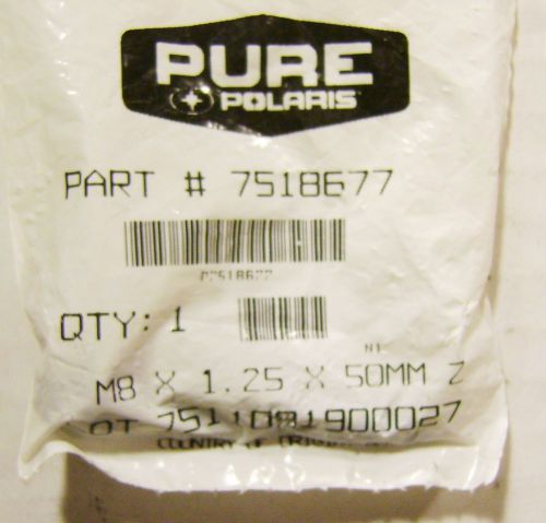New oem polaris # 7518677 bolt m8x1.25x50,hxflg,tap/r-od