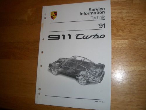 Porsche service information technik 964 1991 c2 turbo technical intro manual