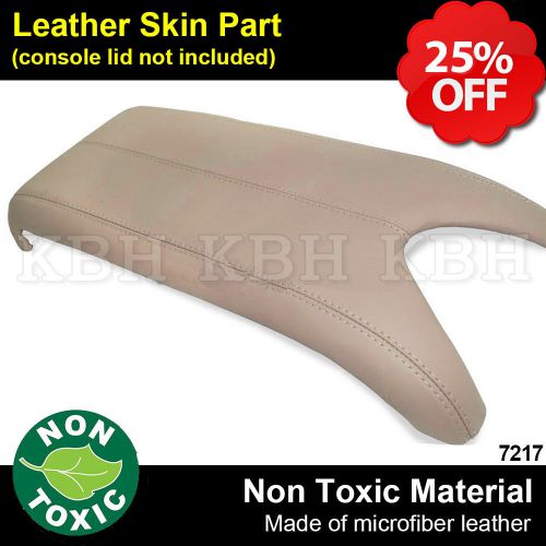 Leather armrest center console lid cover fits for acura rdx 2007-2012 beige tan
