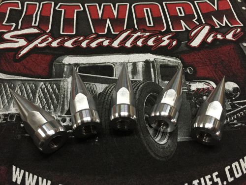 F250/350 3" spiked lug nuts adapter 14mm x 1.5 aluminum spikes 16 set thread on!