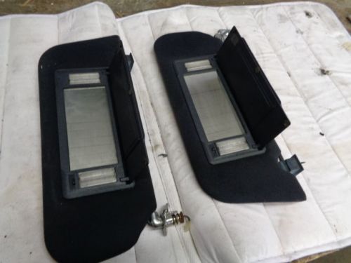 Fox body lighted sun visors pair oem turbo coupe mustang gt cougar thunderbird