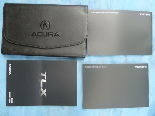 2015 acura tlx oem owners manual warranty guides and case